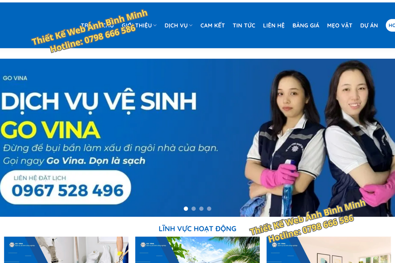 Thiết Kế Web Cho Vệ Sinh Công Nghiệp