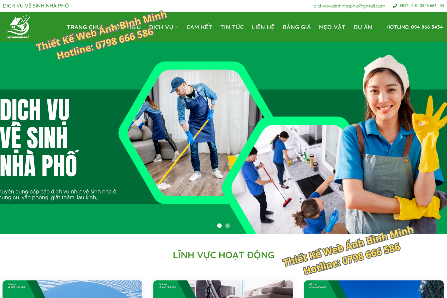 Thiết Kế Web Cho Vệ Sinh Công Nghiệp