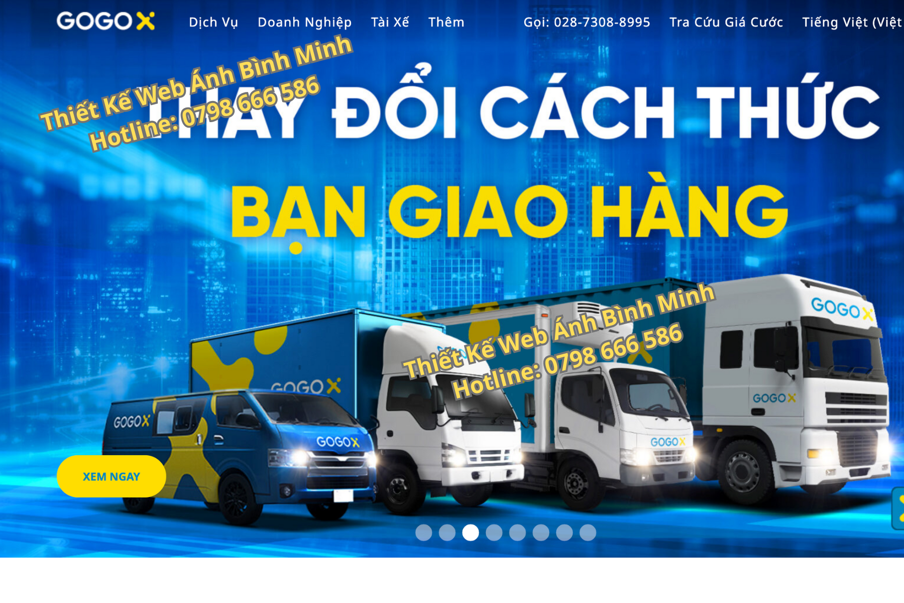 Thiết Kế Web Cho Chuyển Trọ, Chuyển Nhà, Xe Ba Gác