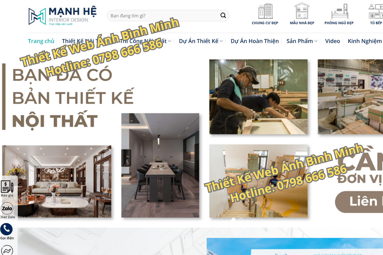 Thiết Kế Website Nội Thất