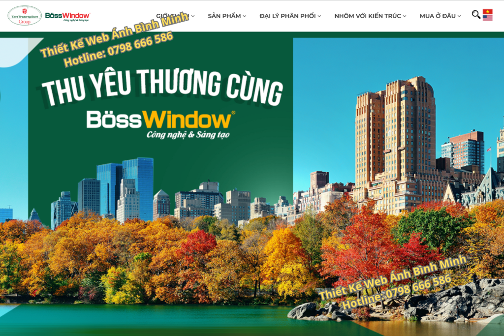 Thiết kế web nhôm kính