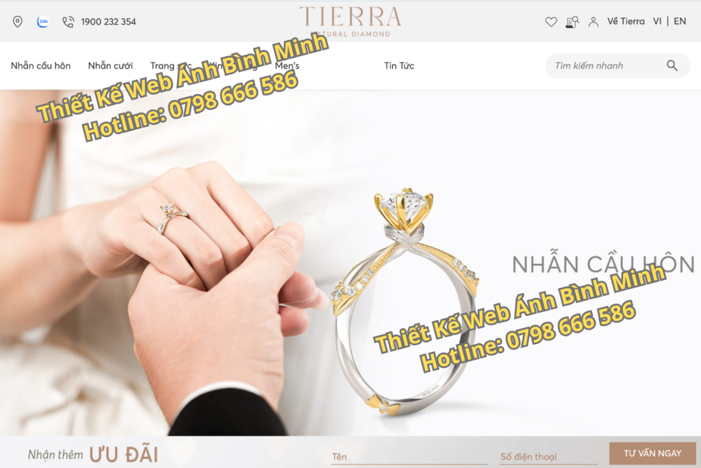 Thiết kế web trang sức