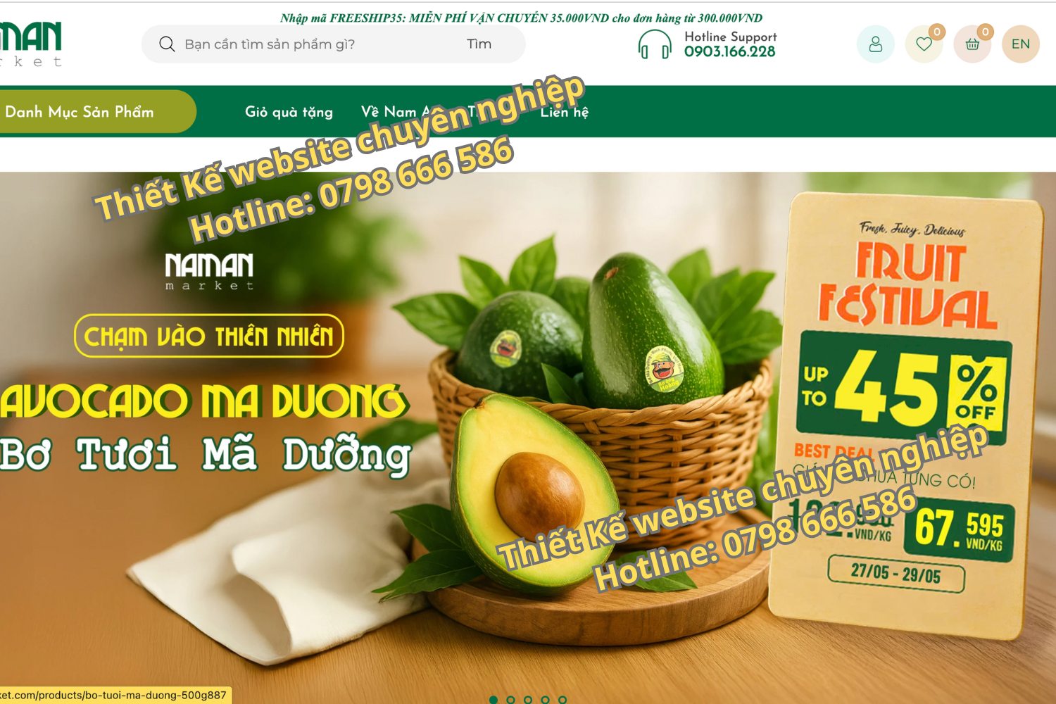 Thiết Kế Website Ngành Nông Sản, Nông Nghiệp