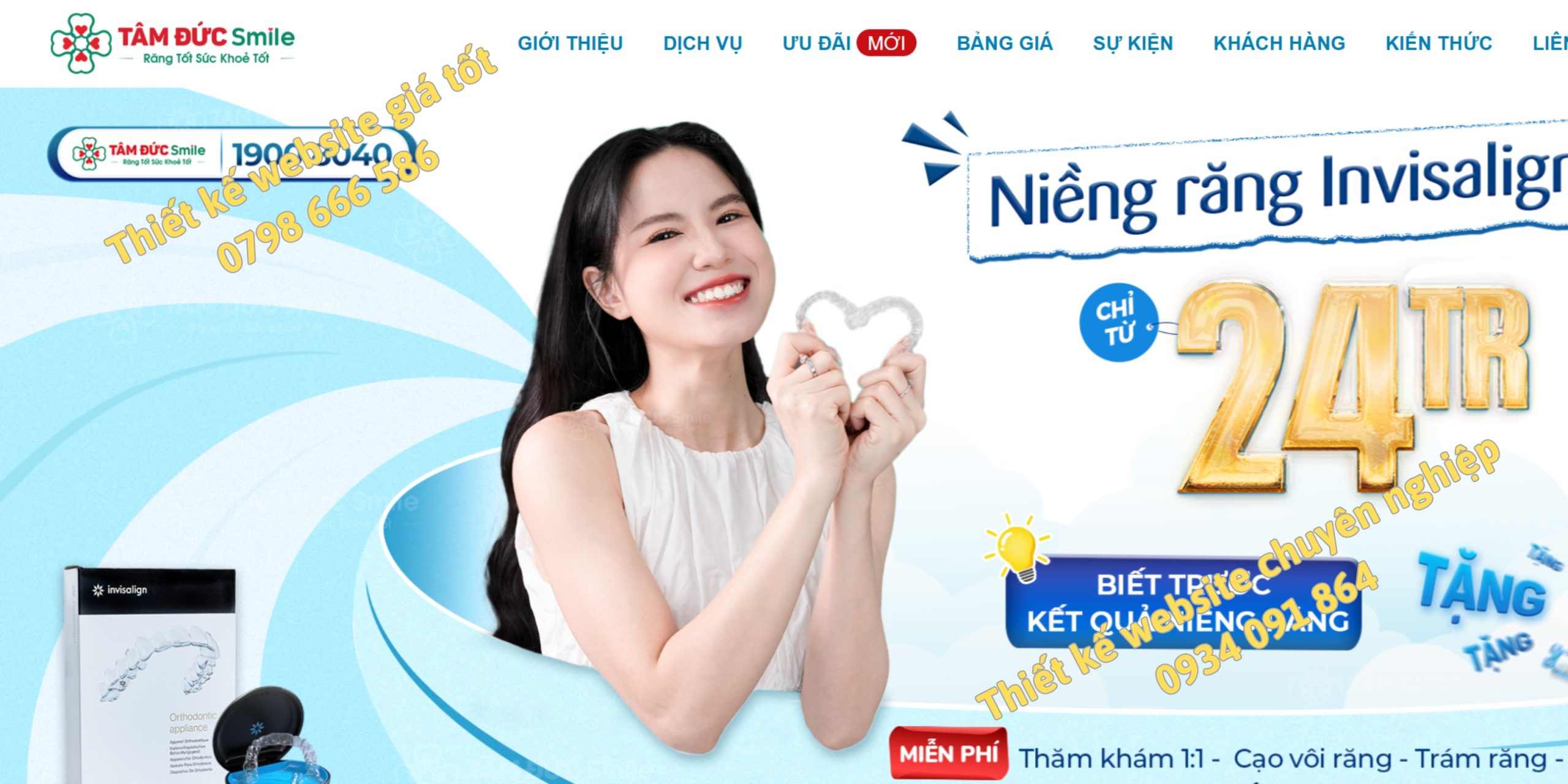 thiết kế website nha khoa