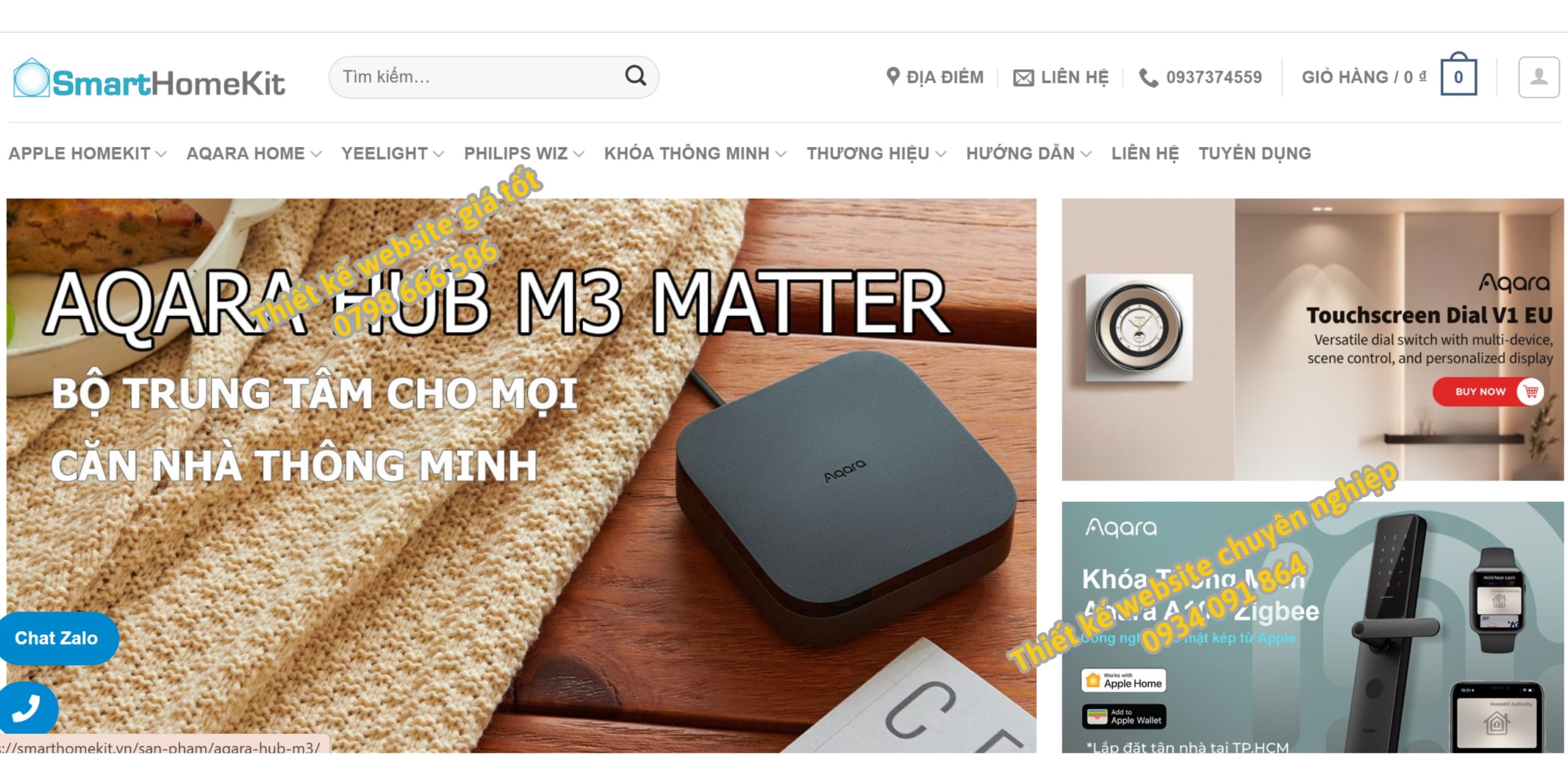 thiết kế website nhà thông minh