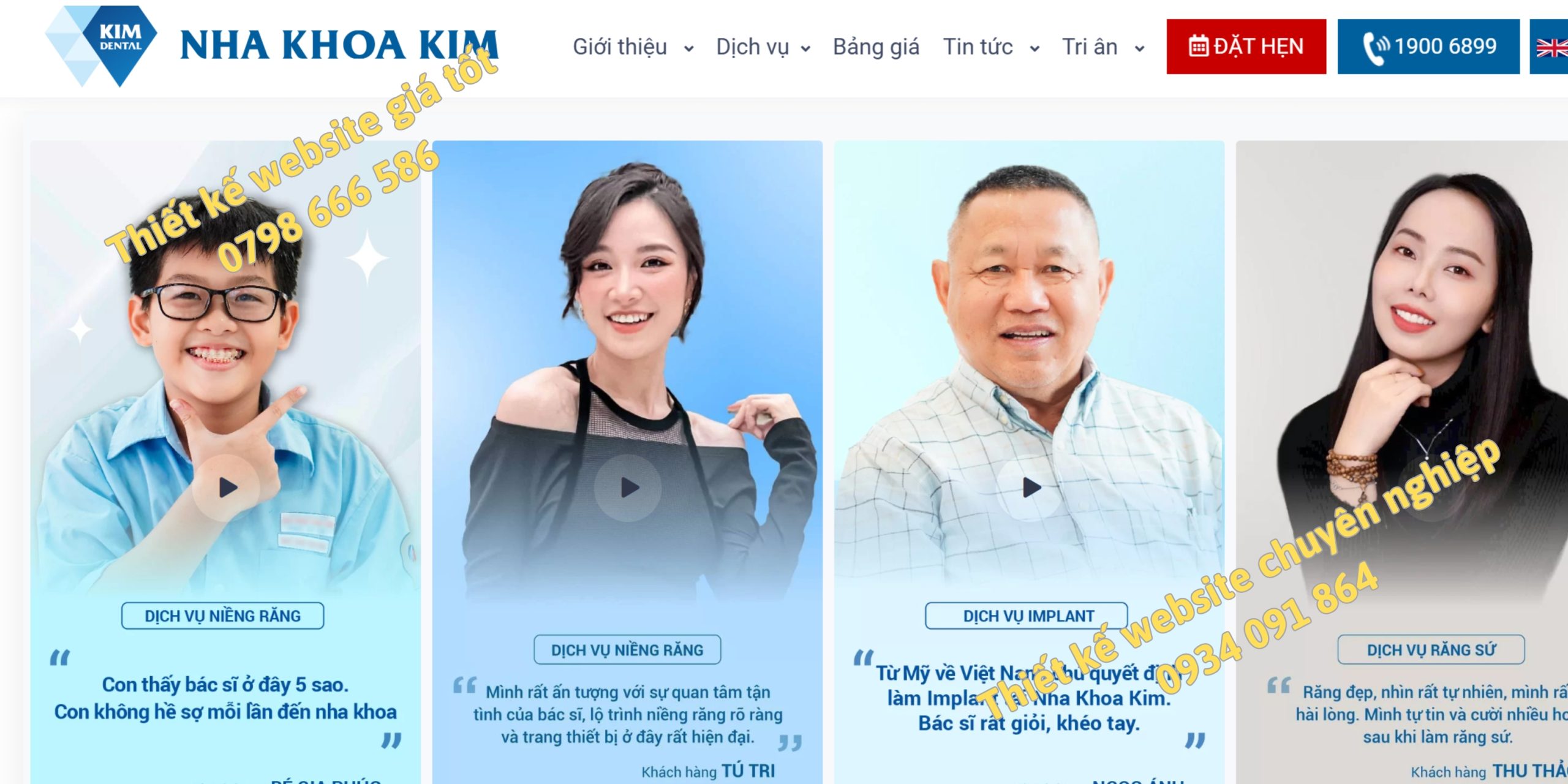thiết kế website nha khoa