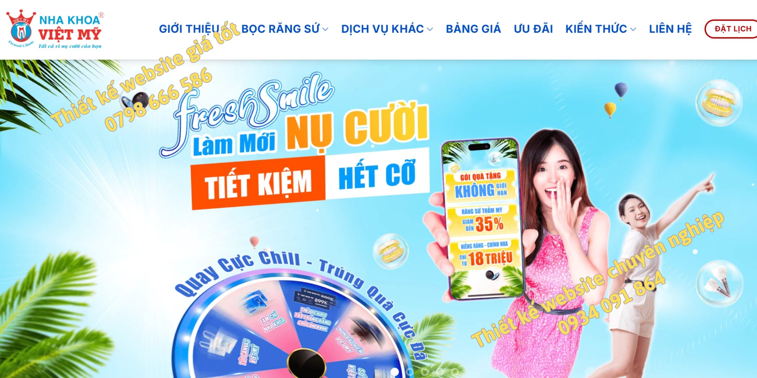 thiết kế website nha khoa