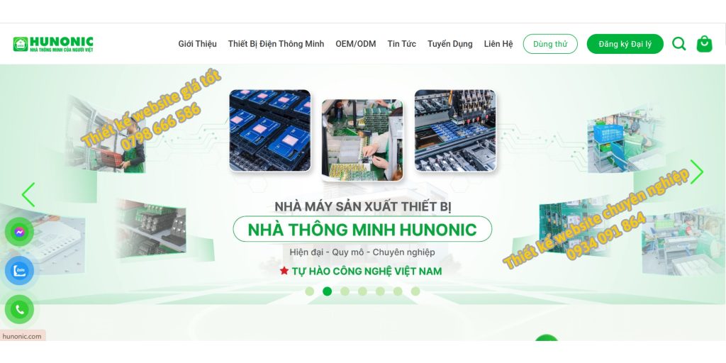 thiết kế website nhà thông minh