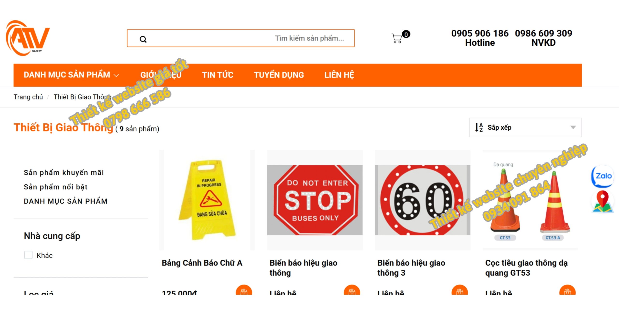 Thiết kế Website Thiết bị Giao Thông Chuẩn SEO, Chuyên nghiệp | ABM