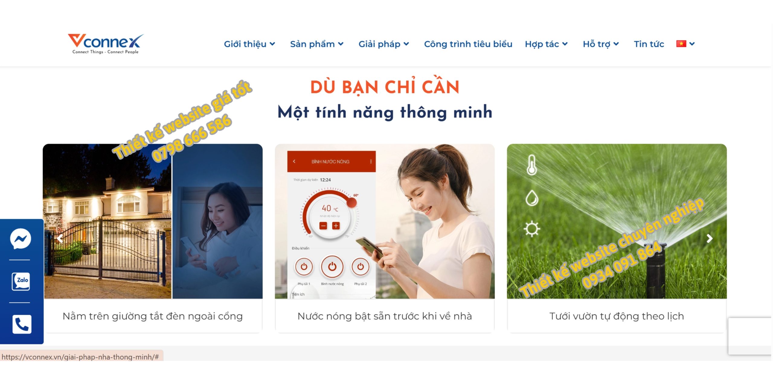 thiết kế website nhà thông minh