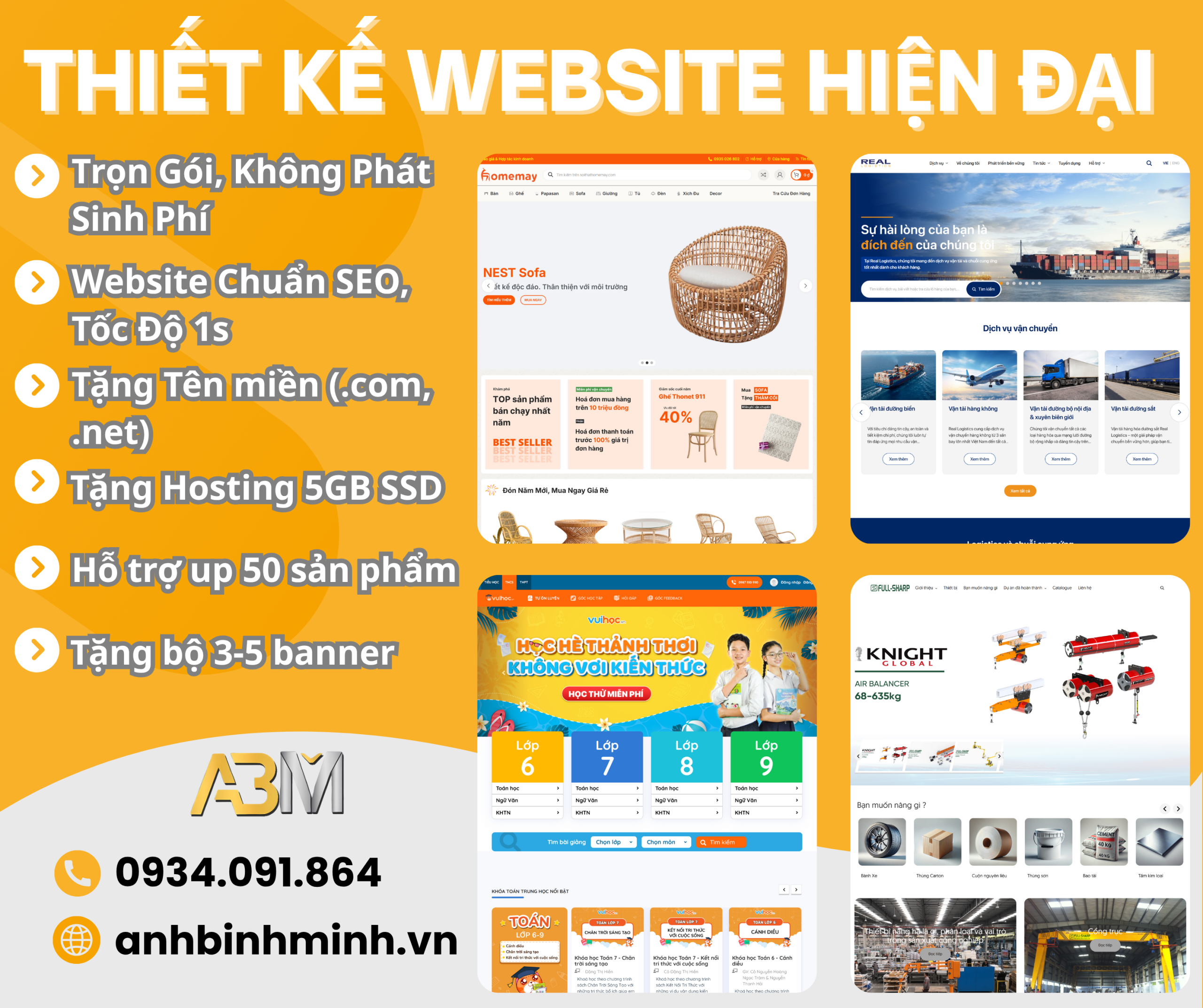 thiết kế website Thiết bị Giao Thông