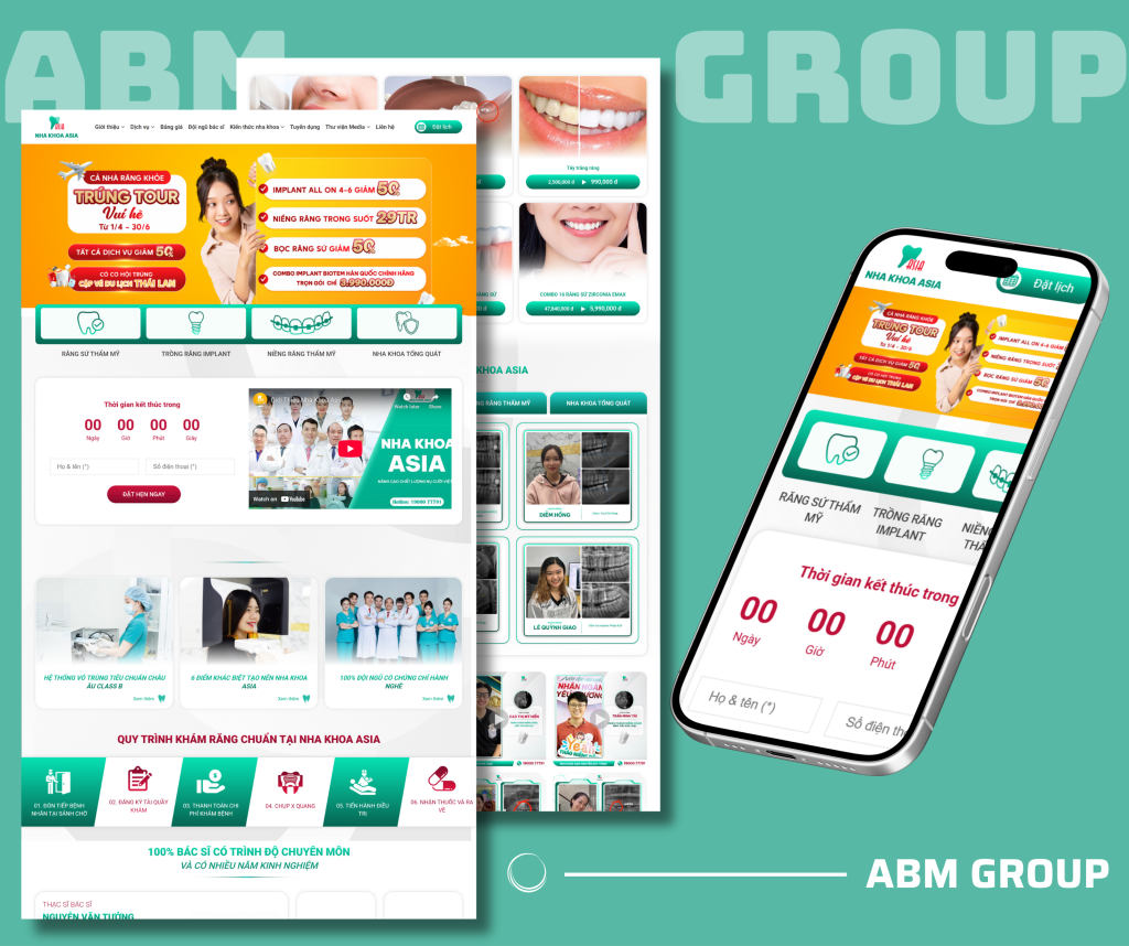 thiết kế website nha khoa