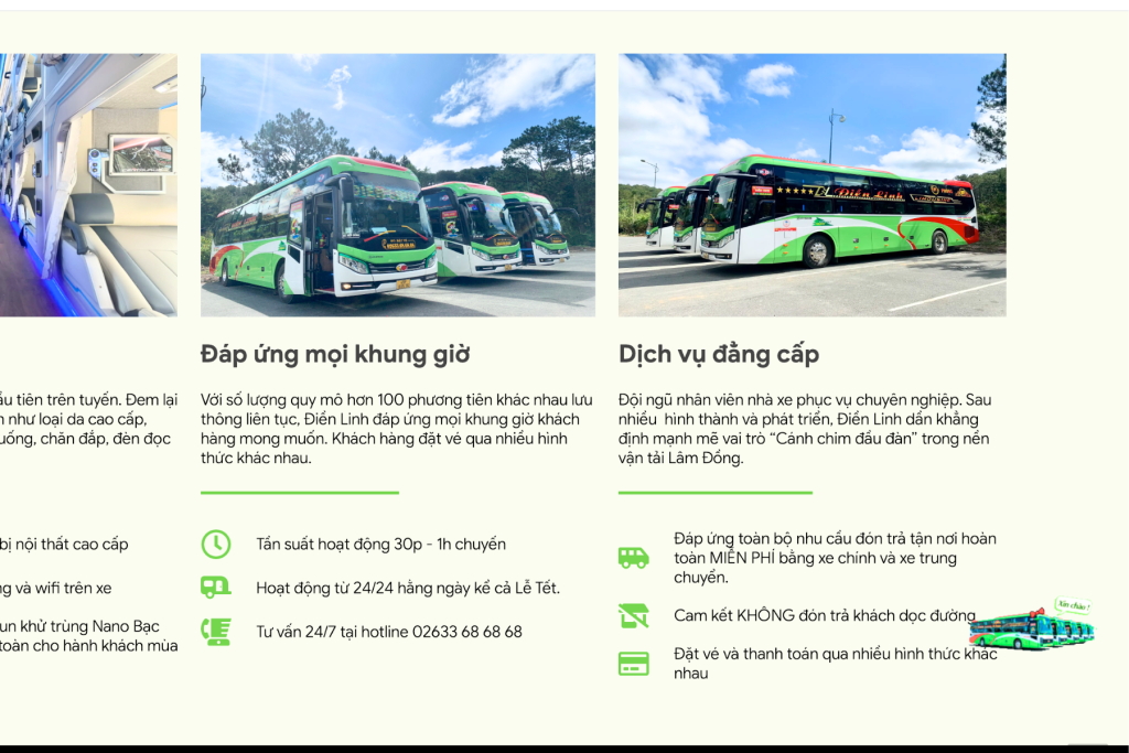 thiết kế website xe khách tại lâm đồng