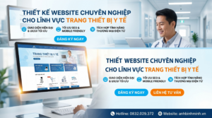 thiết kế web thiết bị y tế
