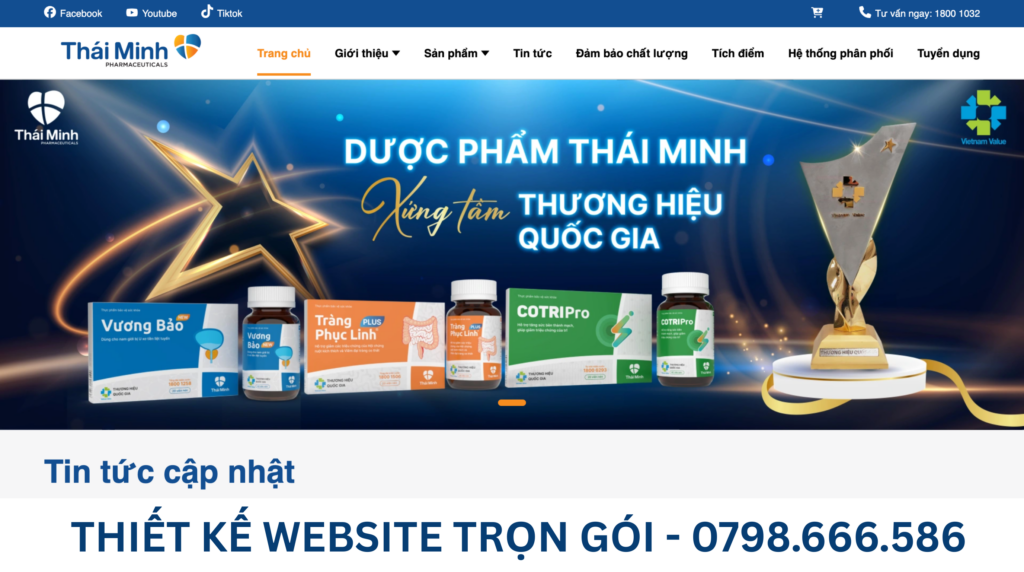 thiết kế web nhà thuốc chuẩn GPP