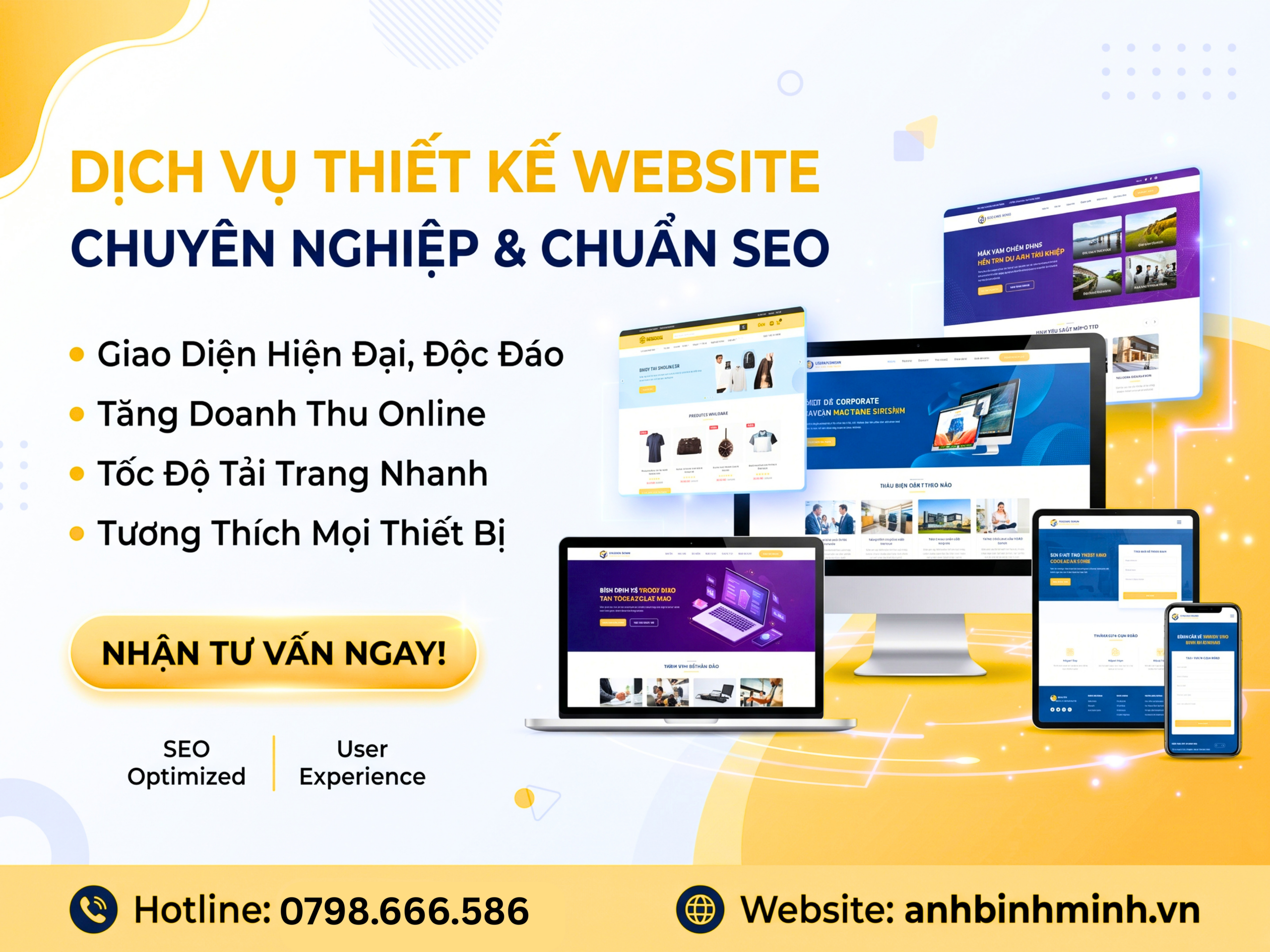 Bảng Giá Thiết Kế Website Trọn Gói, Chi Tiết | Thiết Kế Theo Yêu Cầu