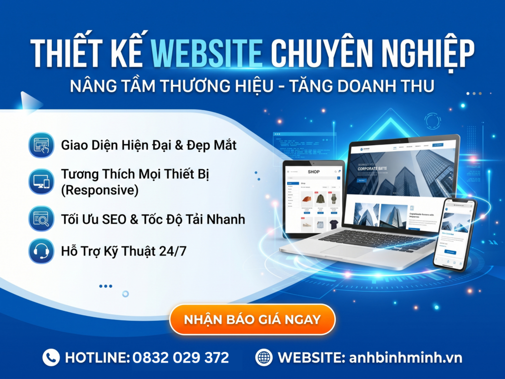 thiết kế web chuyên nghiệp