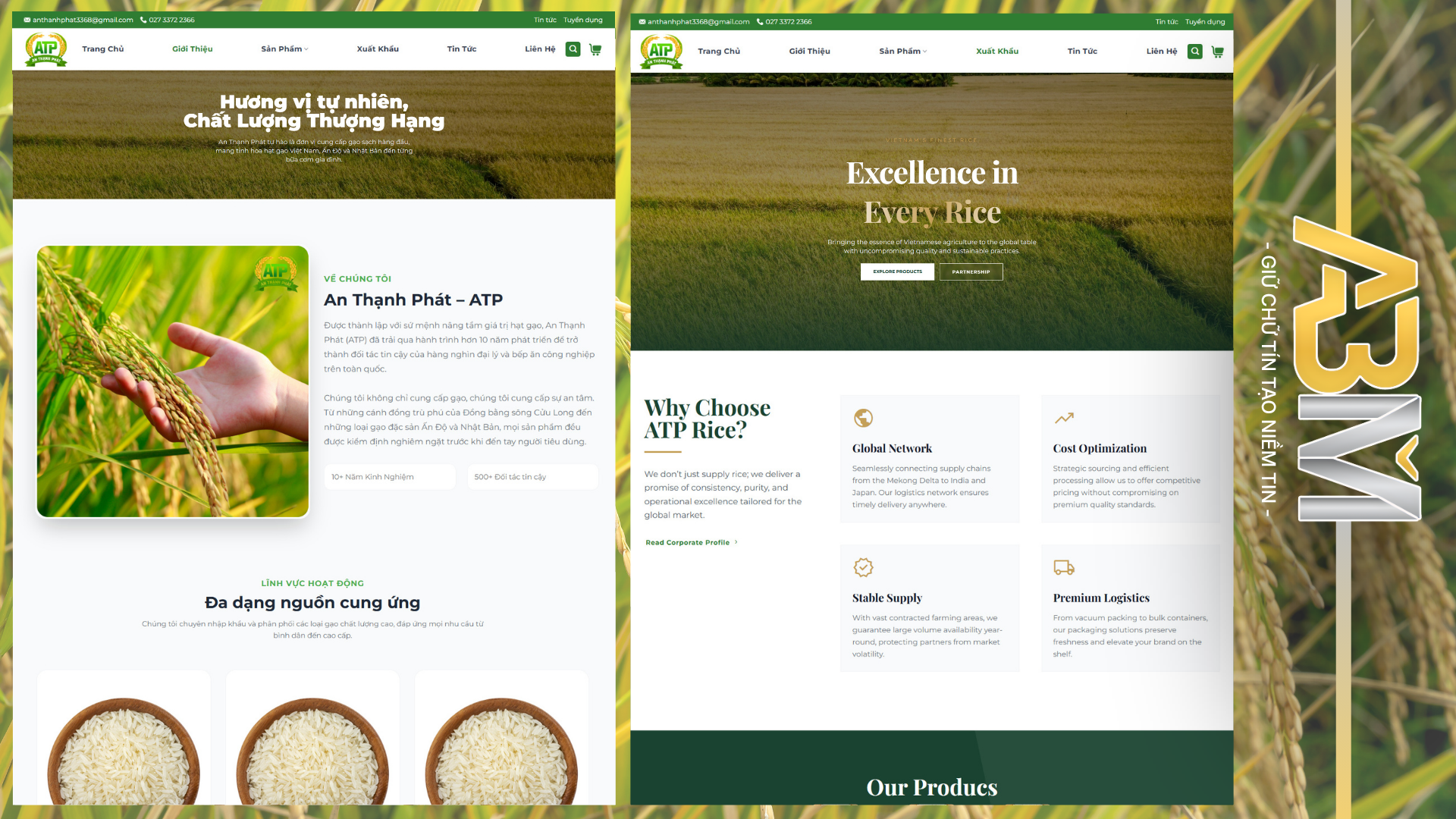 DỰ ÁN WEBSITE - GẠO AN THẠNH PHÁT