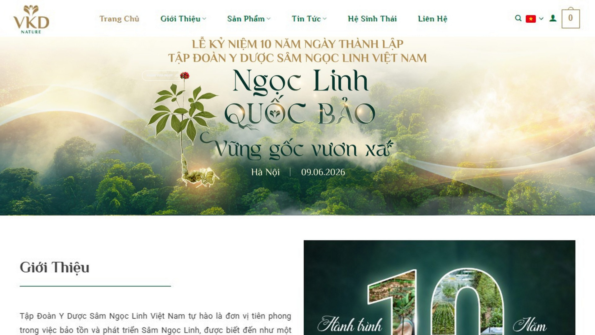 DỰ ÁN WEBSITE - SÂM NGỌC LINH