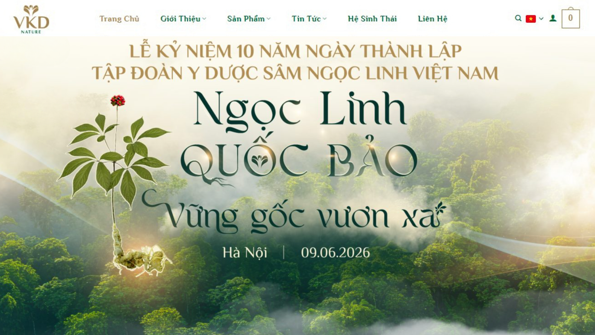 DỰ ÁN WEBSITE - SÂM NGỌC LINH
