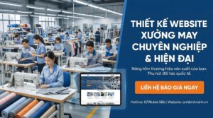 thiết kế web xưởng may mặc