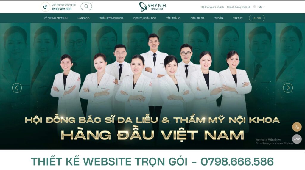 Thiết Kế Web Spa Thẩm Mỹ Viện