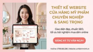 thiết kế web cửa hàng mỹ phẩm