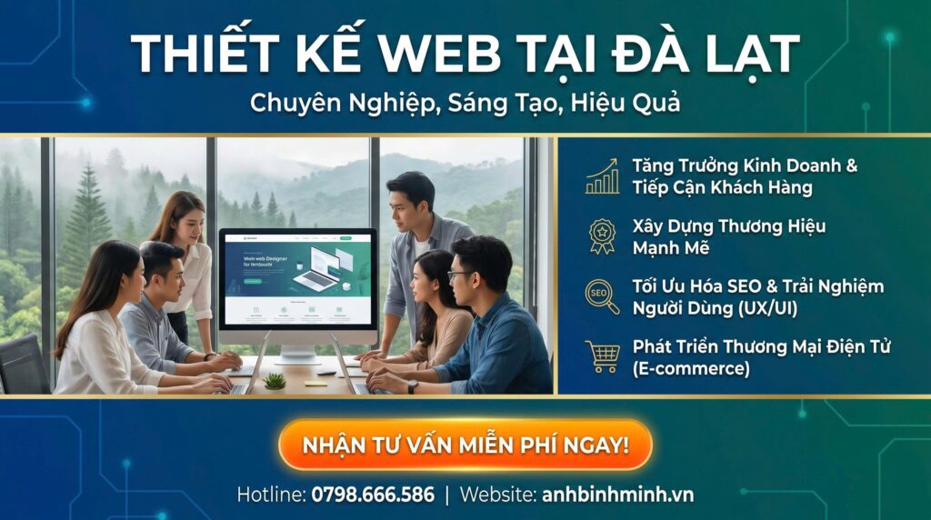 thiết kế web tại Đà Lạt