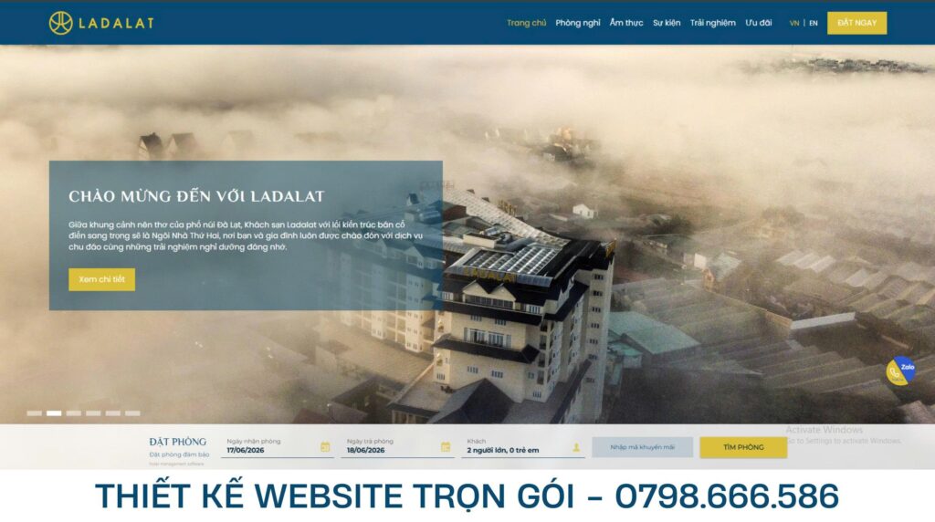 thiết kế web tại Đà Lạt