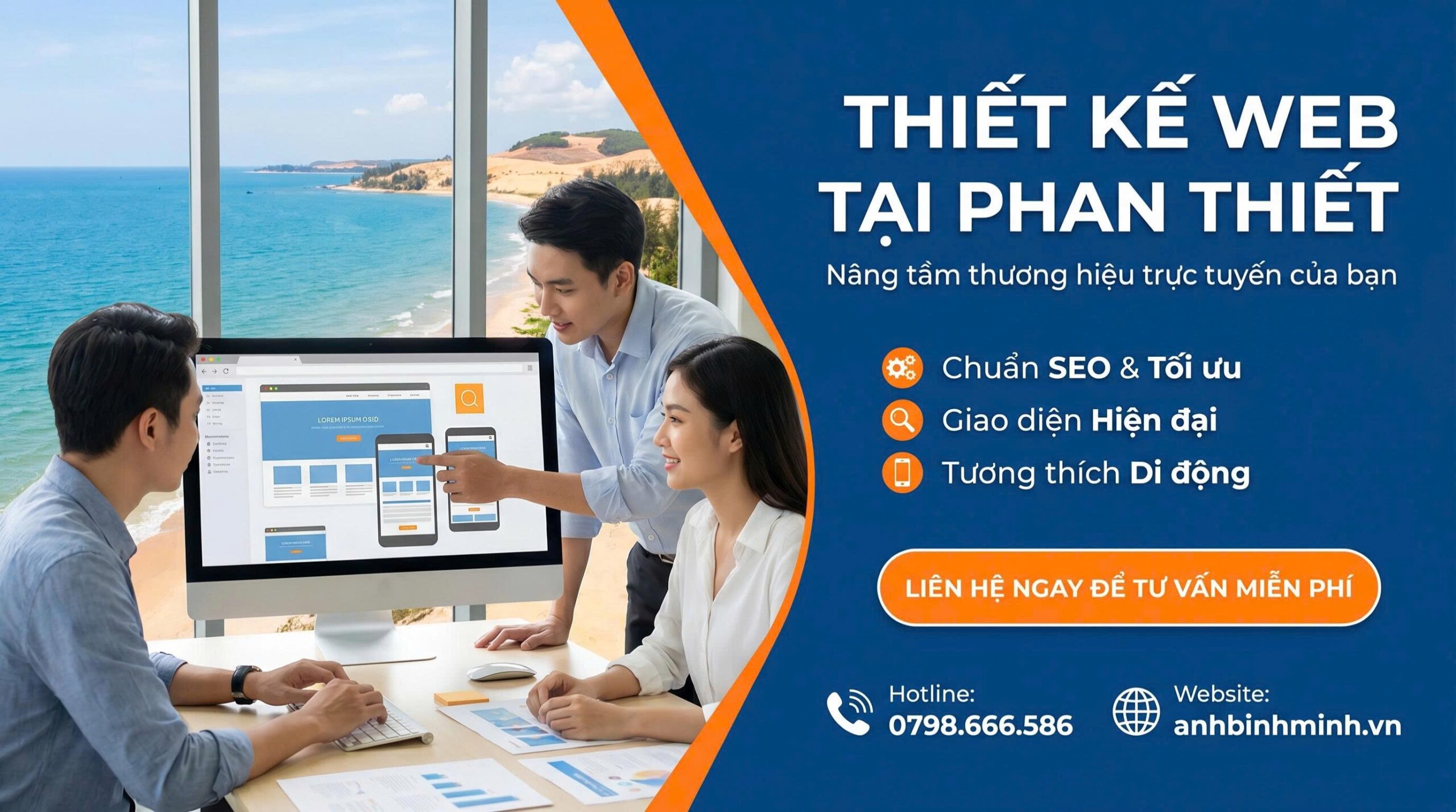 Dịch Vụ Thiết Kế Web Tại Phan Thiết Hàng Đầu – Tư Vấn 24/7