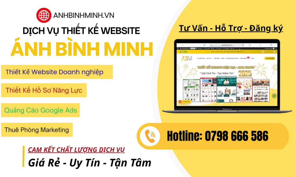 Bảng Giá Thiết Kế Website