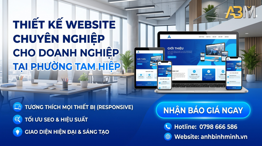Thiết Kế Web Phường Tam Hiệp