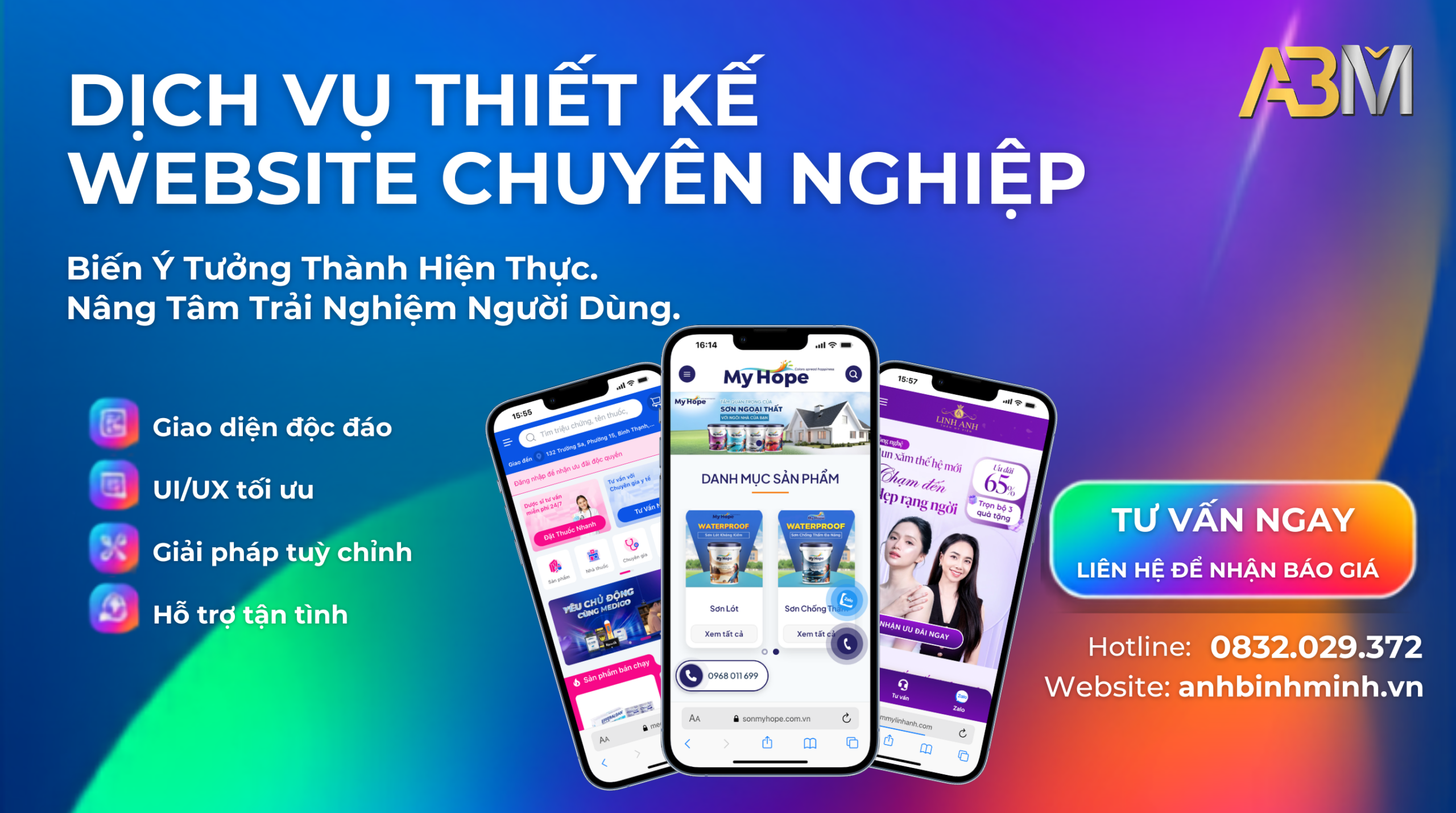Thiết Kế Web Phường Biên Hòa Chuẩn UX – UI
