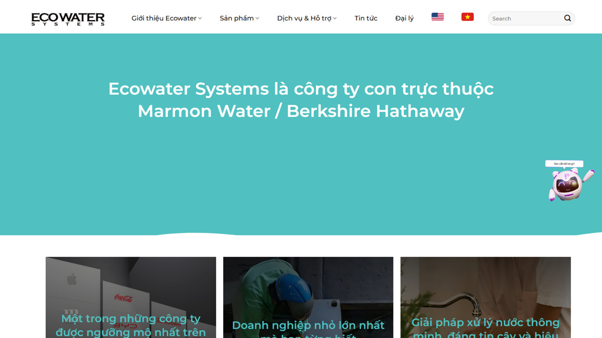 DỰ ÁN WEBSITE - ECOWATER SYSTEMS