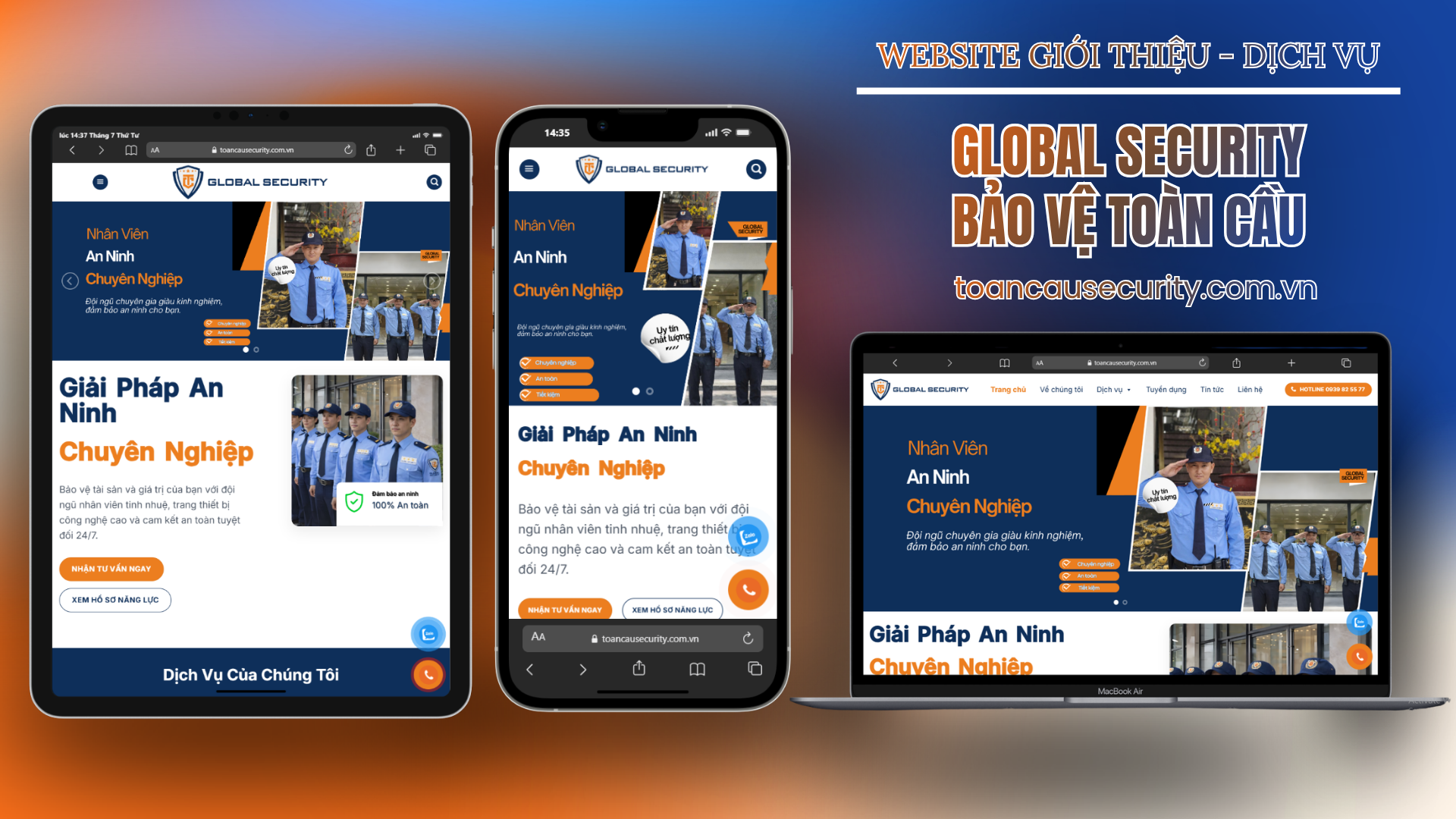 DỰ ÁN WEBSITE - GLOBAL SECURITY BẢO VỆ TOÀN CẦU