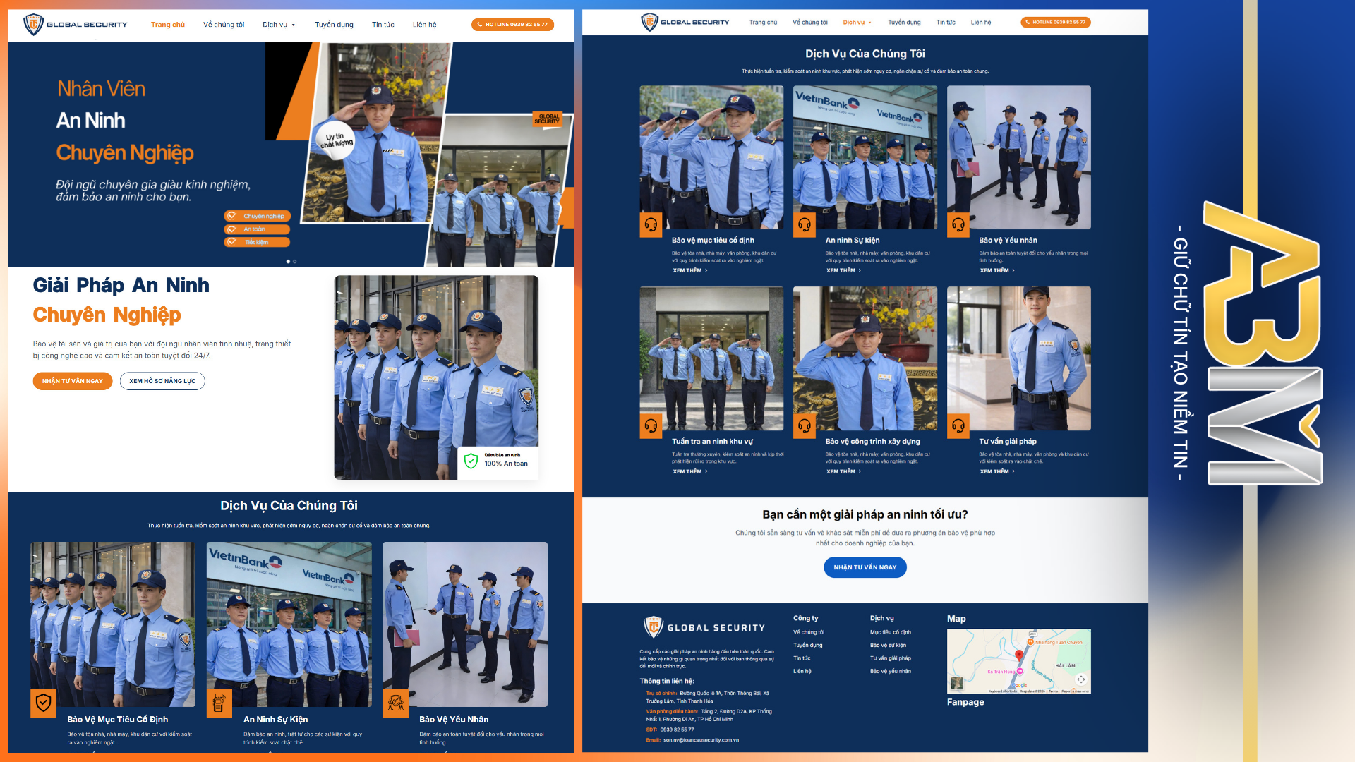 DỰ ÁN WEBSITE - GLOBAL SECURITY BẢO VỆ TOÀN CẦU