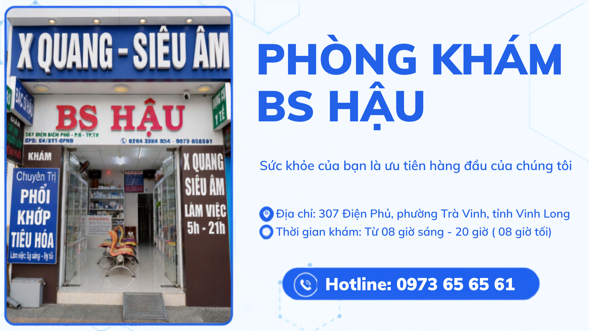 DỰ ÁN WEBSITE - PHÒNG KHÁM BÁC SĨ HẬU