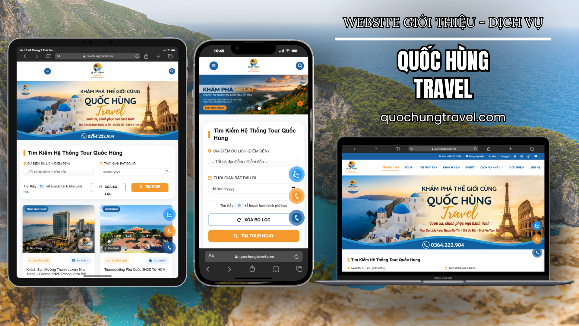 DỰ ÁN WEBSITE - QUỐC HÙNG TRAVEL