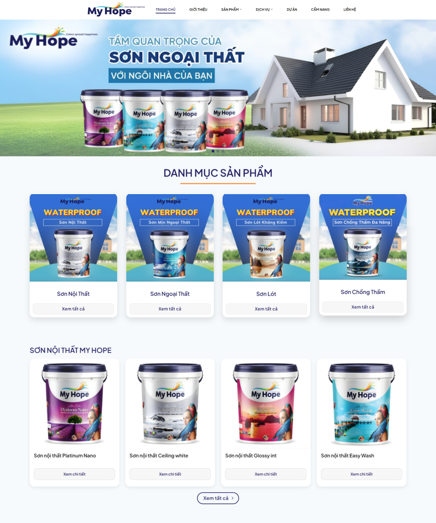 DỰ ÁN WEBSITE - SƠN MY HOPE
