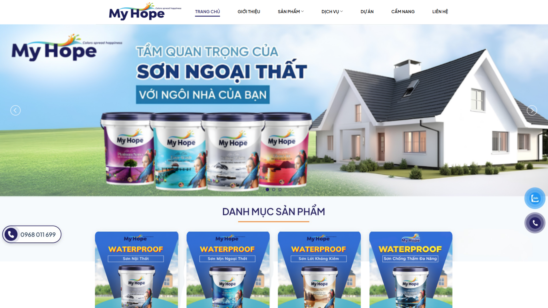 DỰ ÁN WEBSITE - SƠN MY HOPE