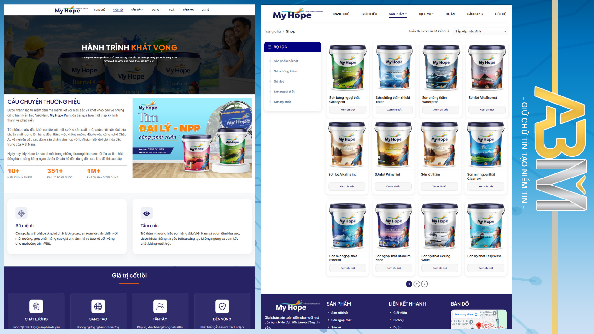 DỰ ÁN WEBSITE - SƠN MY HOPE