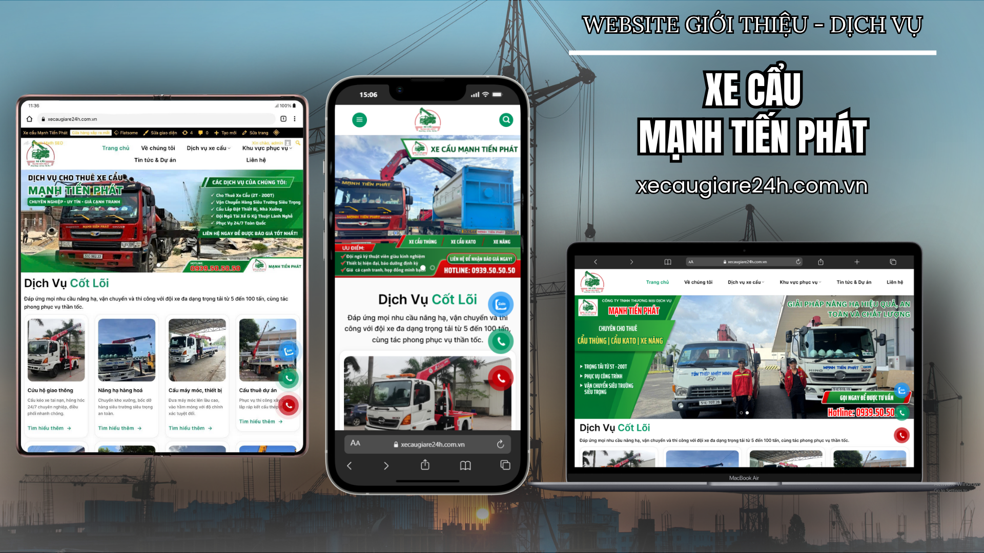 DỰ ÁN WEBSITE - XE CẨU MẠNH TIẾN PHÁT