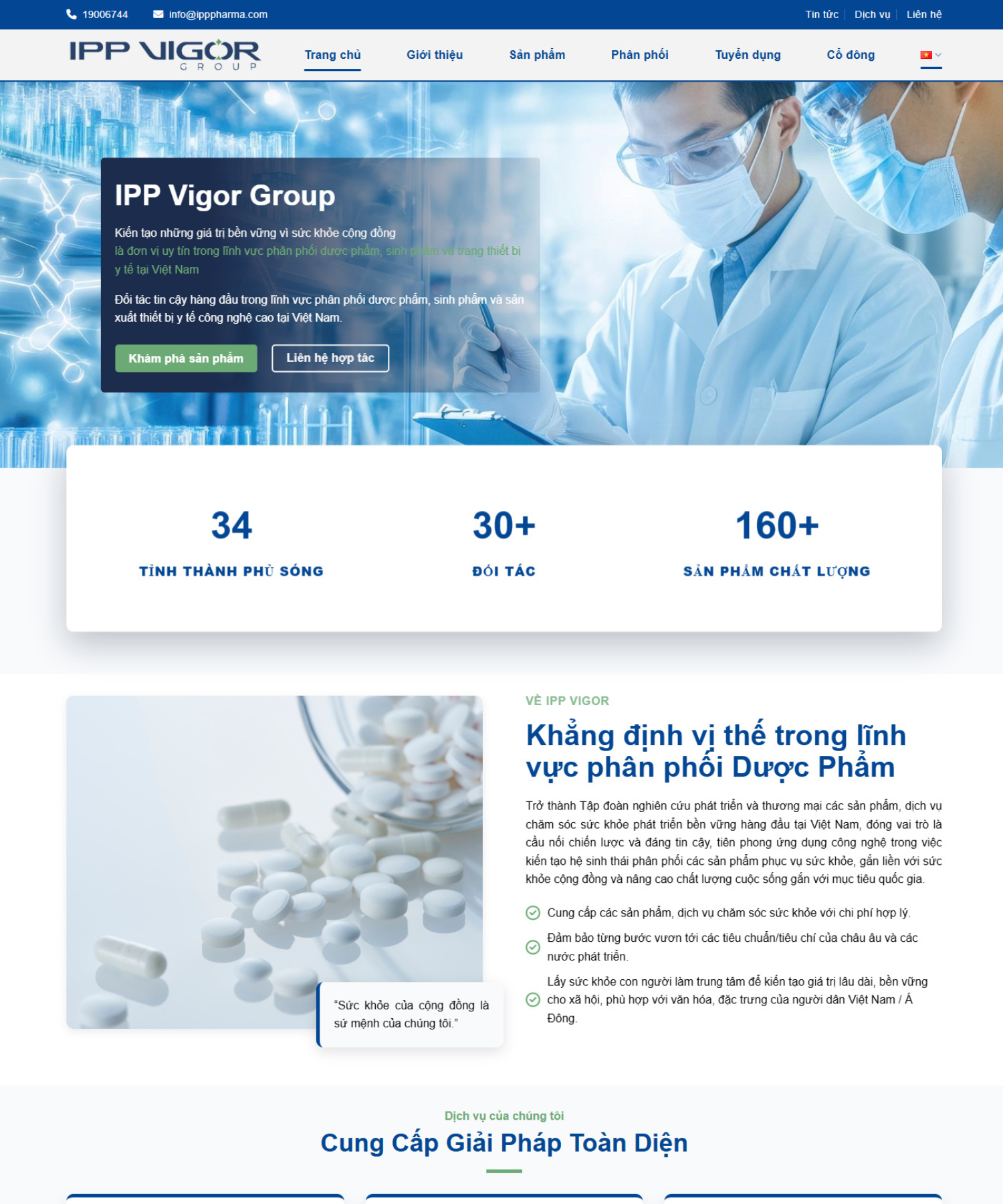 DỰ ÁN WEBSITE - IPP VIGOR GROUP