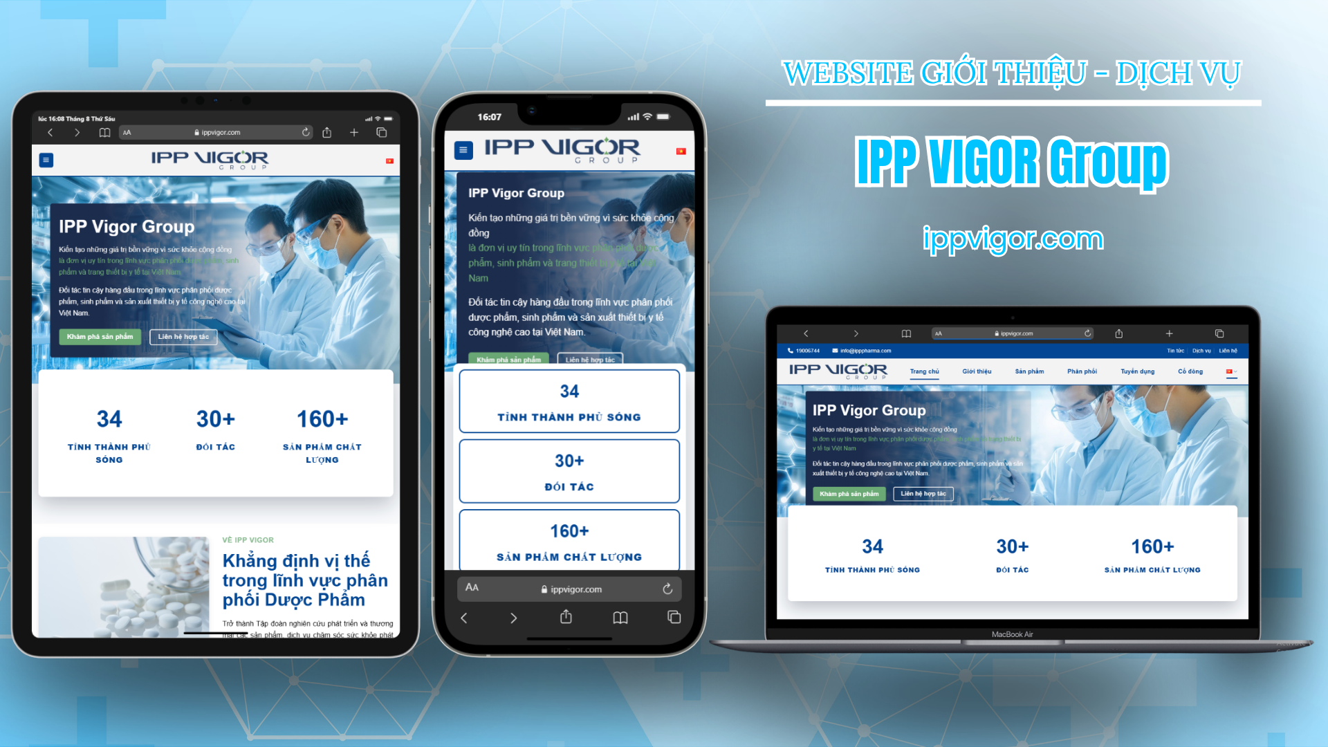 DỰ ÁN WEBSITE - IPP VIGOR GROUP
