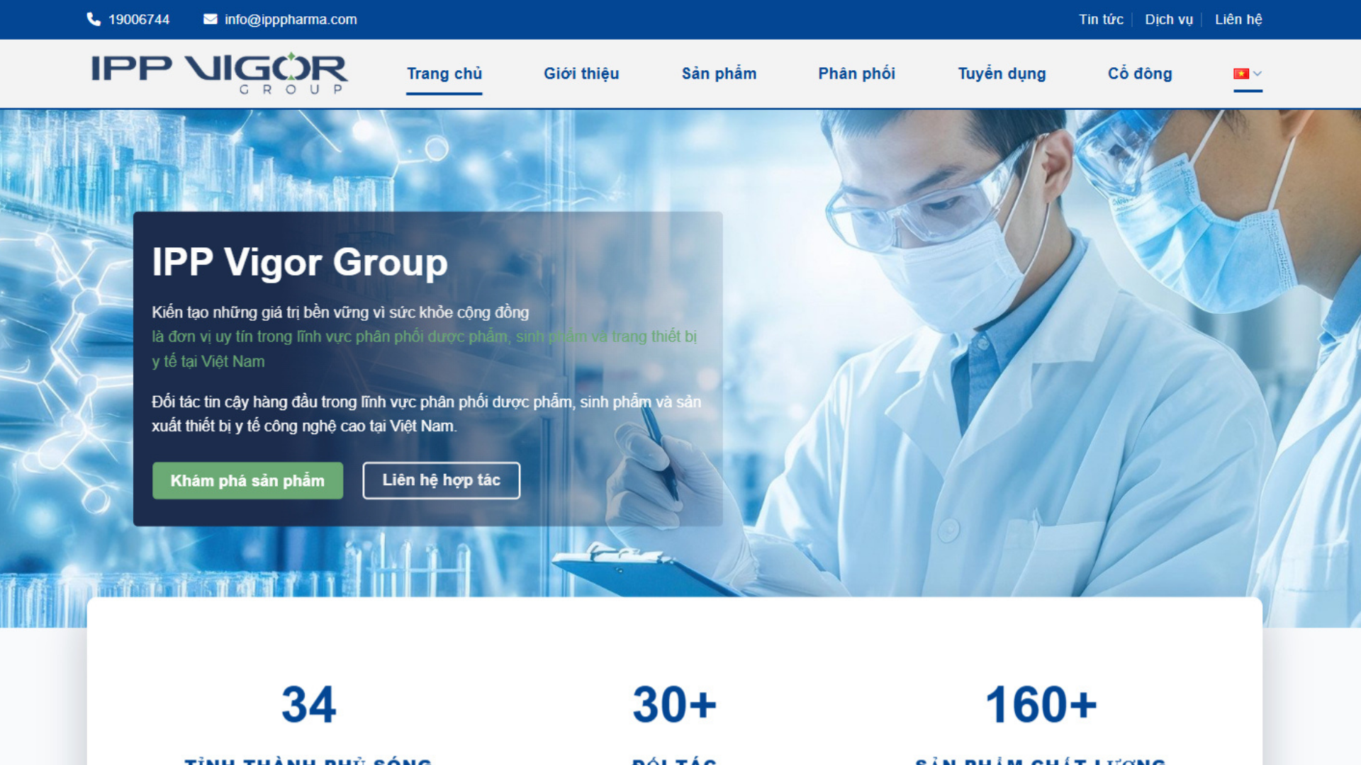 DỰ ÁN WEBSITE - IPP VIGOR GROUP