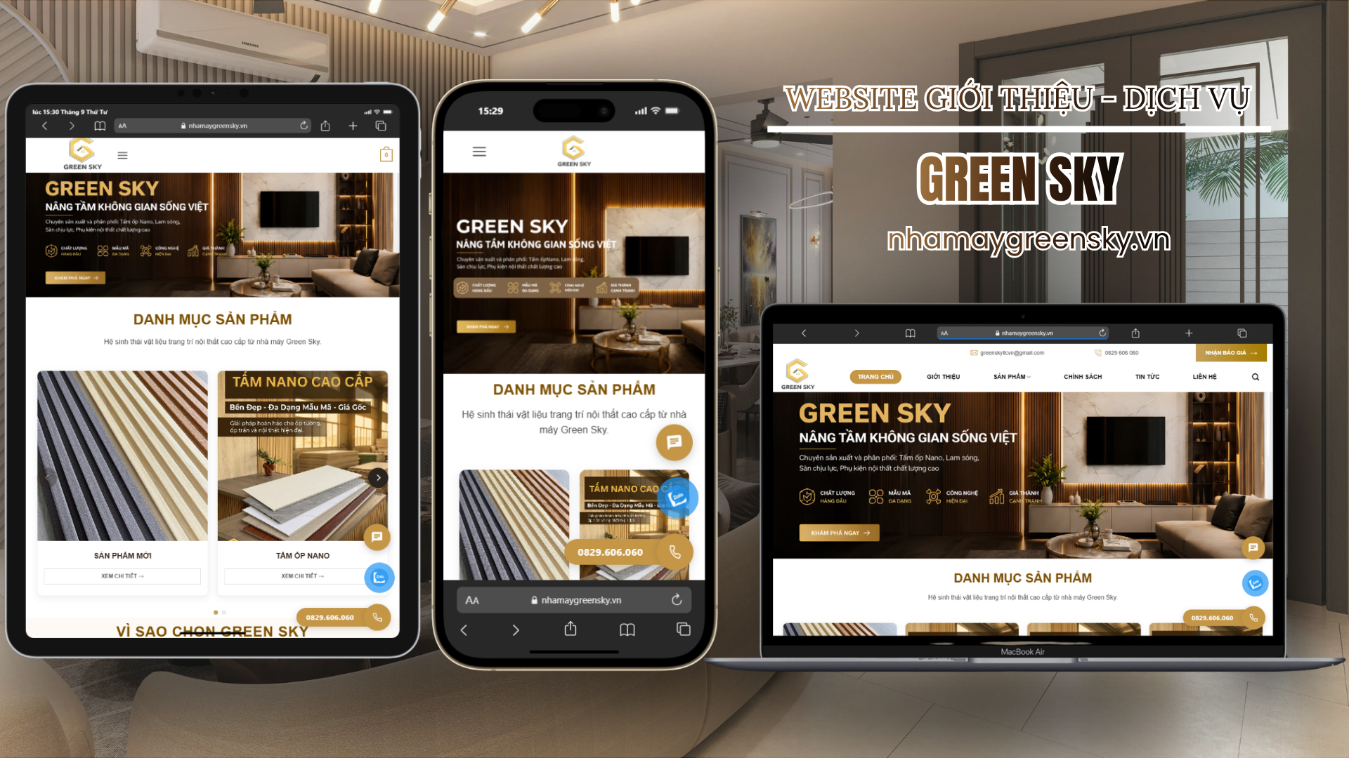 DỰ ÁN WEBSITE - GREENSKY