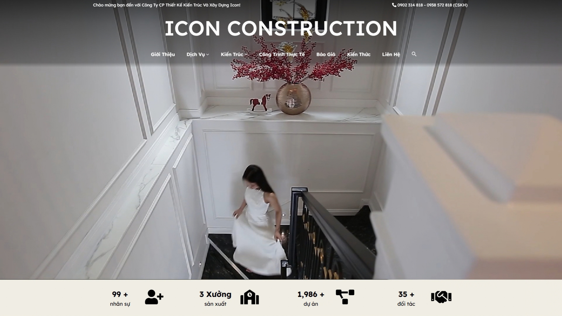 DỰ ÁN WEBSITE - ICON CONSTRUCTION
