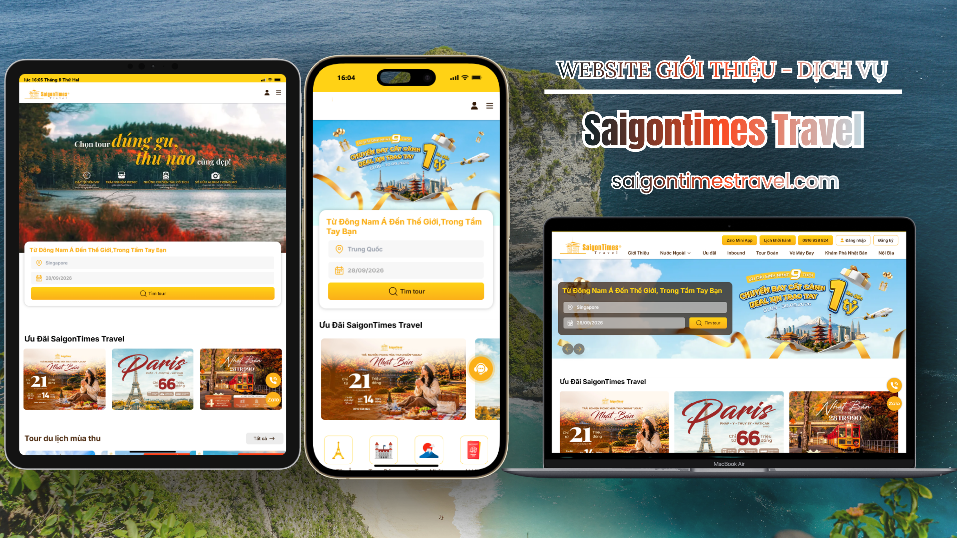 DỰ ÁN WEBSITE - SAIGONTIMES TRAVEL