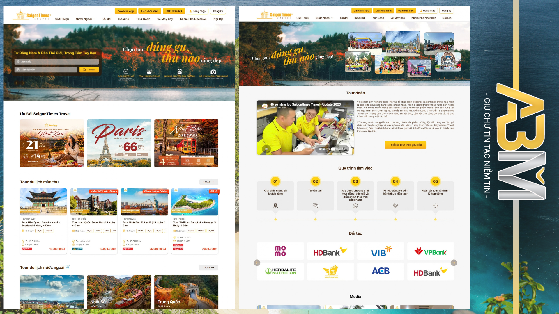 DỰ ÁN WEBSITE - SAIGONTIMES TRAVEL