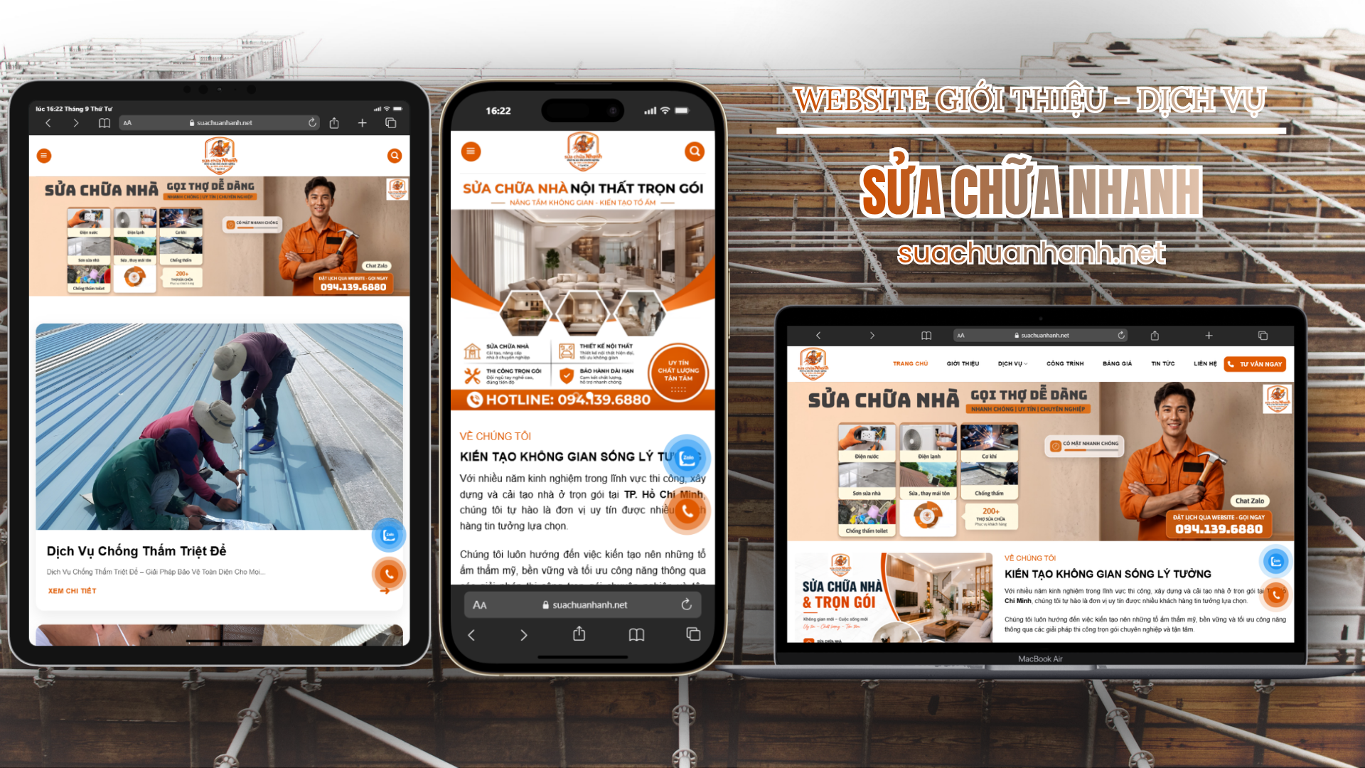 DỰ ÁN WEBSITE - SỬA CHỮA NHANH